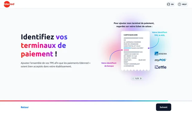 Novembre 2023 : une page entière d’aide, un ticket de caisse annoté vers les deux identifiants