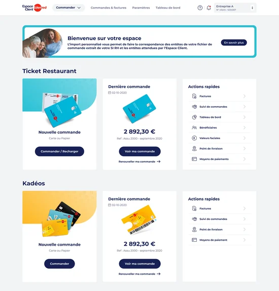 L’accueil de l’espace client
